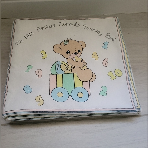 Children's Soft Book Fabric Book Quilted Great Gift Precious Moments - Picture 1 of 7